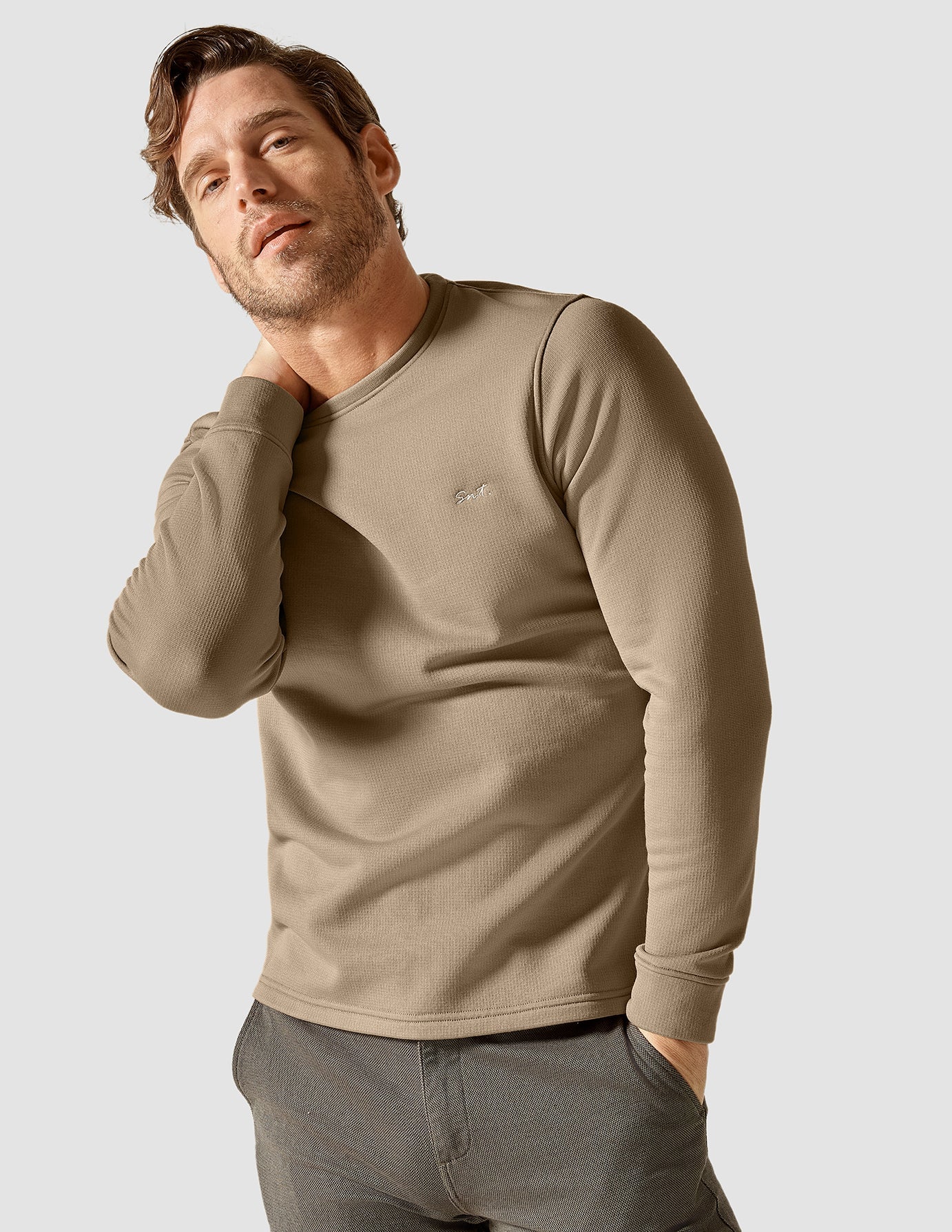 Tech Wool Crewneck Khaki